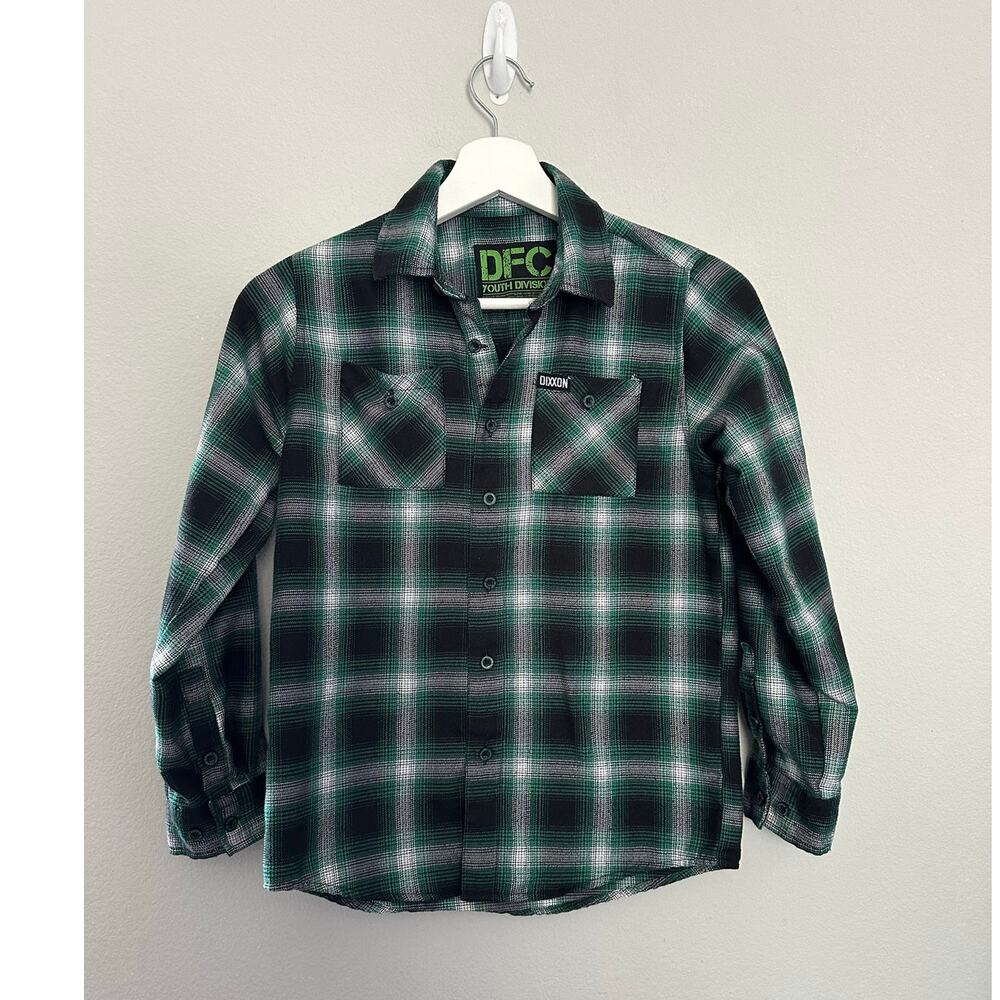 Dixxon Black and Green Flannel size Medium (Boys)